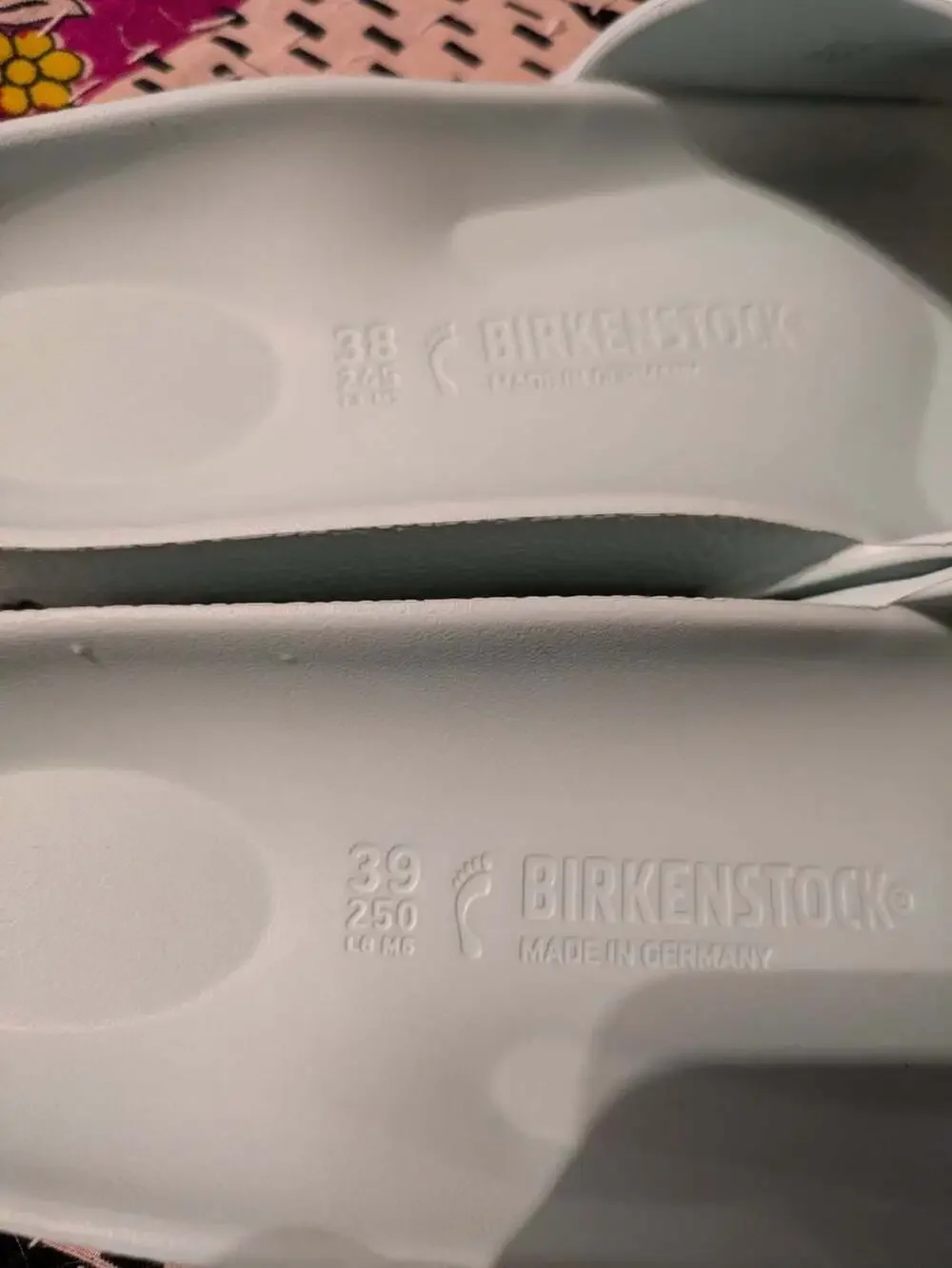 Birkenstock Madrid Big Buckle EVA Surf Green Sandals MISMATCH Sz W7 L / W8 R